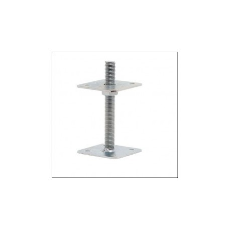 Lemezes állítható csavarozható talp 80*80/M16*100